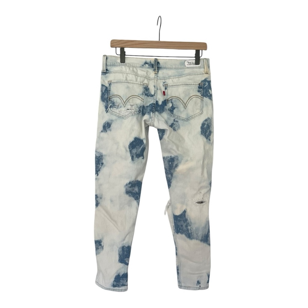 Levi’s 524 skinny jeans - destroyed / distressed / tye dyed - unique
